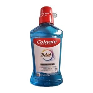 Colgate Total Alcohol Free Mouthwash, Peppermint for Bad Breath 16.9 Fl Oz